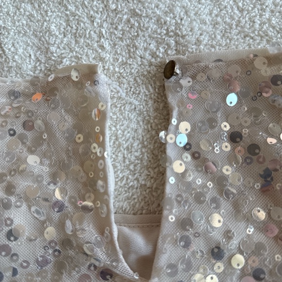 Anthropologie Sequin Blouse - Cream - Picture 3 of 3